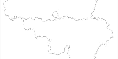 Mapa Belgie osnovy