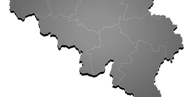 Mapa Belgie vektor